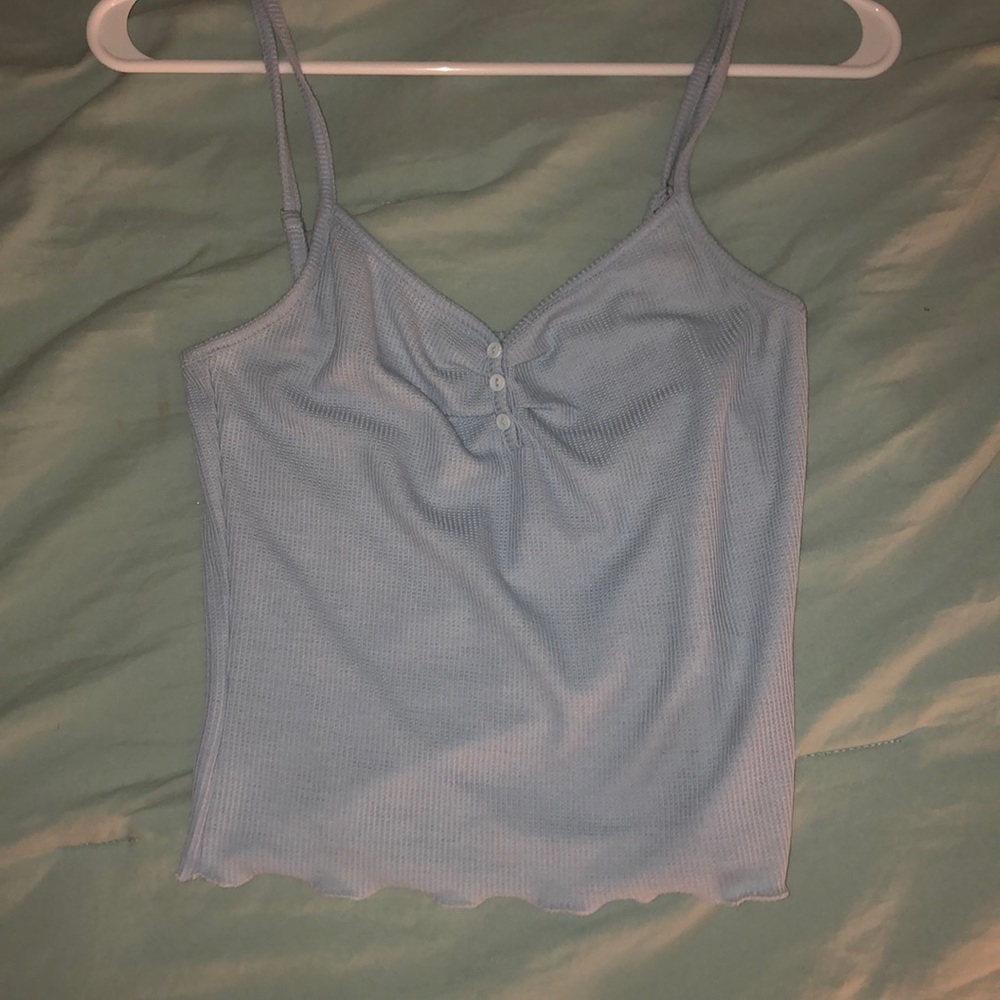 baby blue tank top